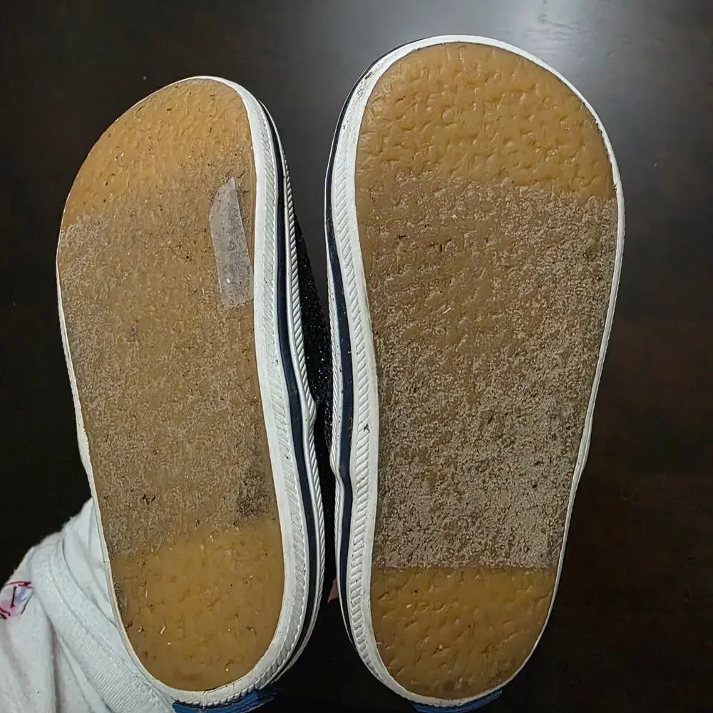 Keds x Kate Spade Champion Glitter Sneaker Navy Size 4